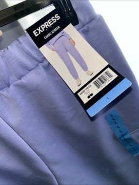 Express Women’s  Light Lavender Cargo Joggers
